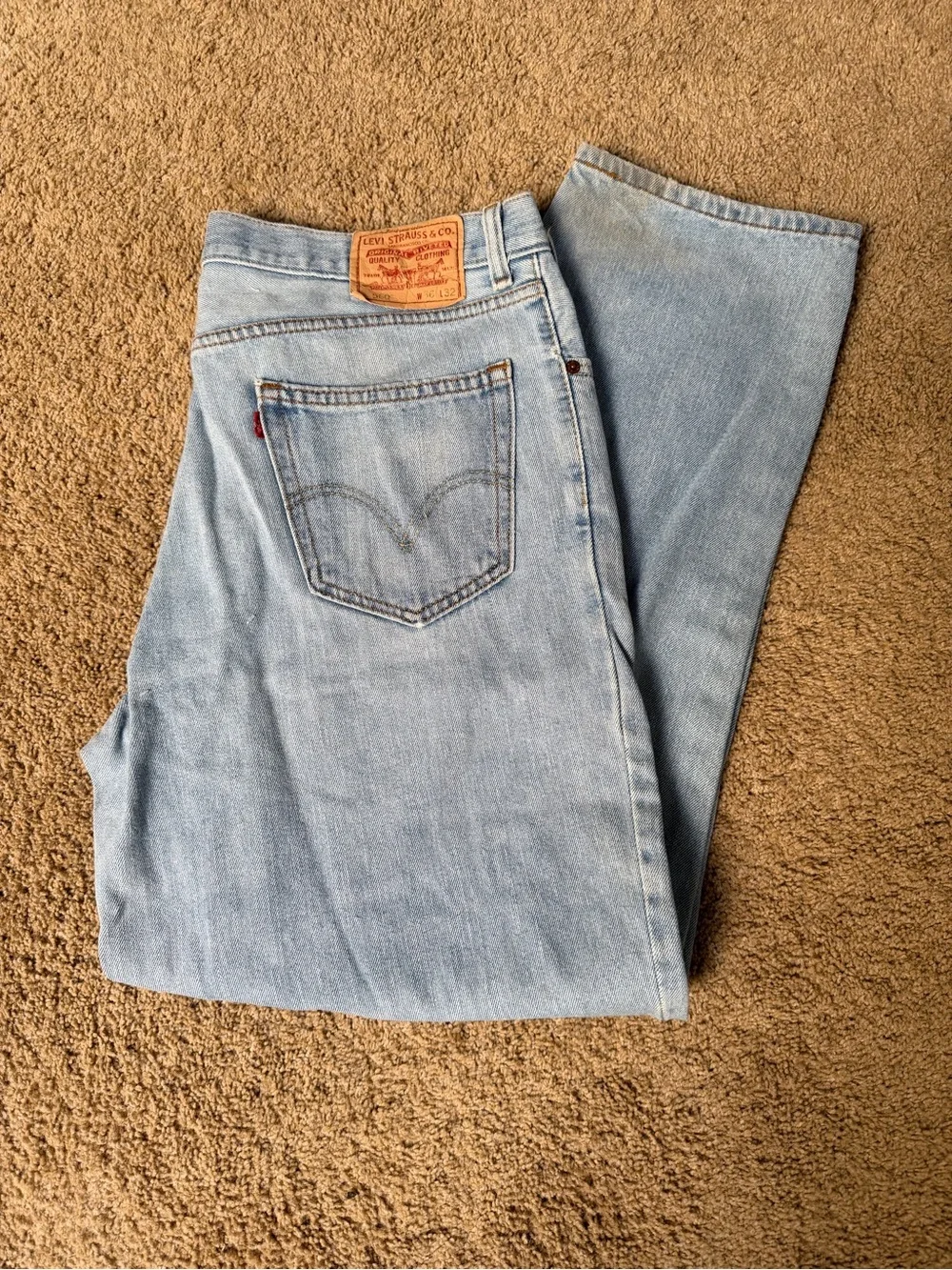 Levi's 560 Light Blue Relaxed Men's Jeans 36x32